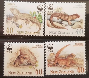 New Zealand 1991 Tuatara/WWF set 4 stamps mint unhinged - Picture 1 of 1