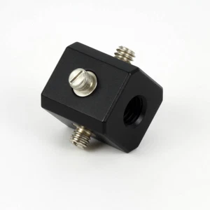 1/4" Bracket Cubic Mount Cube fr Tripod Camera Rig Cage LED Light Bouncer DIY  - Picture 1 of 6