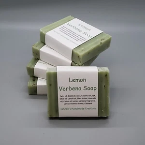 5 pack of Lemon Verbena Soaps - made with a fresh scent & lemon verbena leaves - Picture 1 of 3