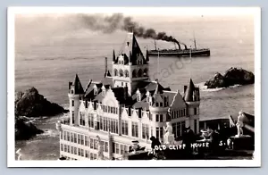 K8/ San Francisco California Postcard RPPC c1930s Old Cliff House 44 - Picture 1 of 4