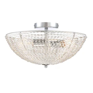 Quoizel Tango 3 Light 15.88-in Polished Chrome Semi-Flush Mount Light  #LWS3252H - Picture 1 of 11