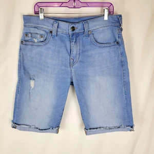 TRUE RELIGION Herren Ricky Relaxed Straight Jeansshorts Raw Hem - Größe 34 - Bild 1 von 10