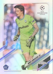 2020-21 Topps Chrome UEFA Champions League Soccer Base #86: Marco Carnesecchi - Picture 1 of 4