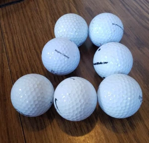 Mixed Lot of 7 Good Used White Golf Balls Callaway Nike Etc - Picture 1 of 8