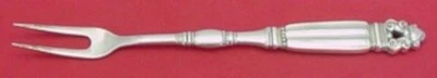 Acorn by Georg Jensen Sterling Silver Meat Fork HH AS 2-Tine Lrg w/GI/GJ Mark 9" - Image 1 of 2