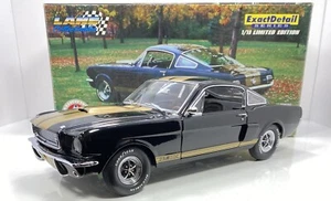 Exact Detail 1/18 Scale 1965 MUSTANG G.T.350”Black & Gold Version” RARE RARE - Picture 1 of 12
