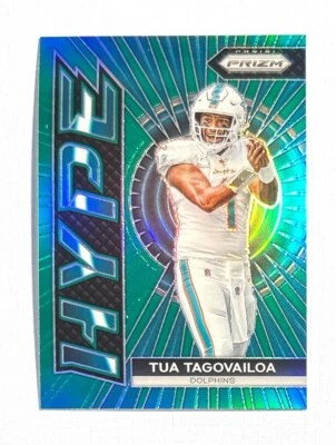 Tua Tagovailoa ~ 2023 Panini Prizm ~ Hype Green Prizm #H-1 - Image 1 of 2