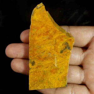 Bumble bee Jasper, slab, cabbing rough, lapidary, gemstone, orange, black,#P3530 - Picture 1 of 3