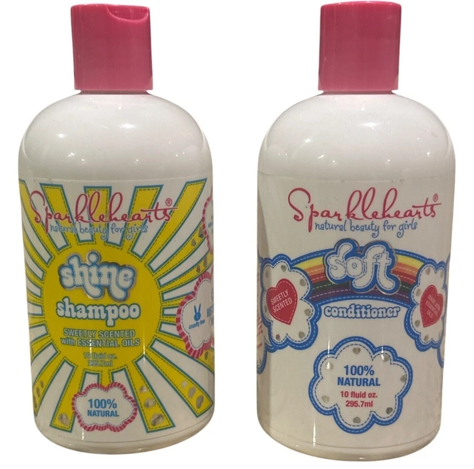 Sparklehearts Shine Shampoo & Soft Conditioner Set 10 oz ea. Natural Ingredients - Image 1 of 3