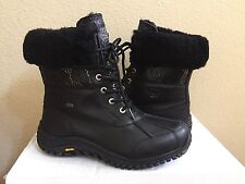 ugg adirondack ii short exotic samt schwarz stiefel us 9/eu 40/uk 7.5 - nib