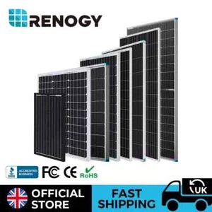 Renogy 30W 50W 100W 175W 200W 320W 640W Solar Panel 12V Mono Off Grid RV Caravan - Picture 1 of 60