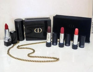 DIOR 2022 LIMITED EDITION ROUGE DIOR MINAUDIERE CLUTCH LIPSTICK COLLECTION - Picture 1 of 6