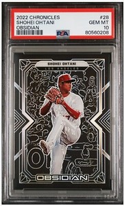 2022 Panini Chronicles - Obsidian #28 Shohei Ohtani PSA 10 GEM-MT