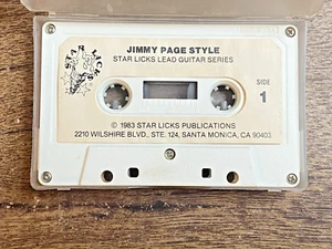 Vintage 1983 Star Licks Lead Guitar Series Jimmy Page Style Cassette Tape Rare - Picture 1 of 3