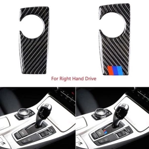 Fit BMW F07 F10 X3 F25 X4 F26 09-16 RHD Carbon Fiber Gear Shift Panel Cover Trim - Picture 1 of 16