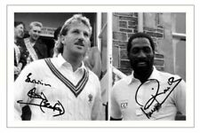 Somerset Photographs Cricket Autographs