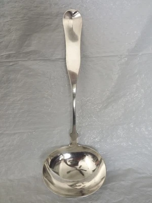 JEFFERY R BRACKETT БОСТОН МОНОГРАММА БОЛЬШАЯ ТЯЖЕЛАЯ МОНЕТА СЕРЕБРЯНЫЙ ПУНШ СУП LADEL - Изображение 1 из 4