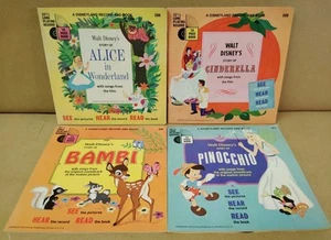 vintage Disneyland "See, Hear, Read" book and record setsfeaturing Walt Disney's - Picture 1 of 22