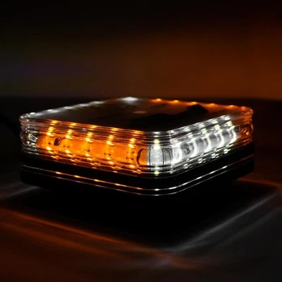 MSWM75AC Magnet Mount Amber/White LED Mini Beacon With 10 Flash Patterns - Image 1 of 4