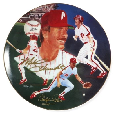 Mike Schmidt Signed Autographed Collector's Plate 500HR Paluso JSA AS84160 - Image 1 of 4