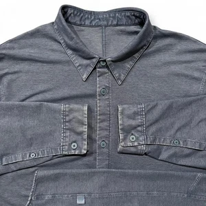 Lululemon Button-Up Herren XL Blau Stretch Commission Hemd Performance Kragen - Bild 1 von 6