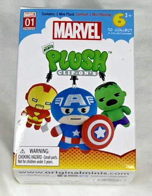 Zag Toys Marvel Serie 1 Peluche Clip-On’s NUEVO Caja Ciega Foto 1 de 4