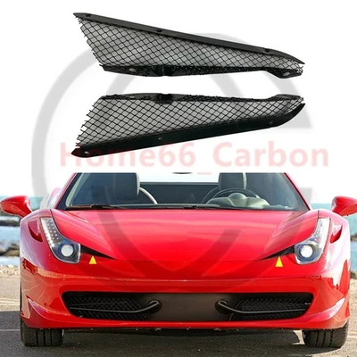 ✨Par de rejilla de admisión de aire de freno de capó delantero para Ferrari 458 Italia Spider 2010-2015 Foto 1 de 4