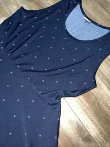 LuLaRoe Nicki Dress Pockets Blue 3XL Sleeveless 24/26 26/28 Plus ❤️ EUC Slinky - Picture 1 of 12