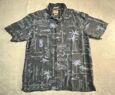 Quiksilver Waterman collection Mens XL Shirt Aloha Button Front Tropical Comfort - Image 1 of 4