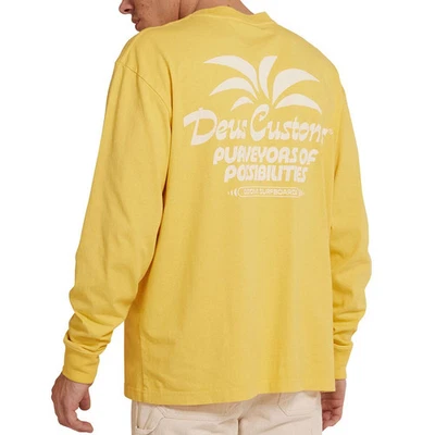 Camiseta Deus Ex Machina Last Resort Manga Larga - Para Hombre Mimosa Dorado, S Foto 1 de 2