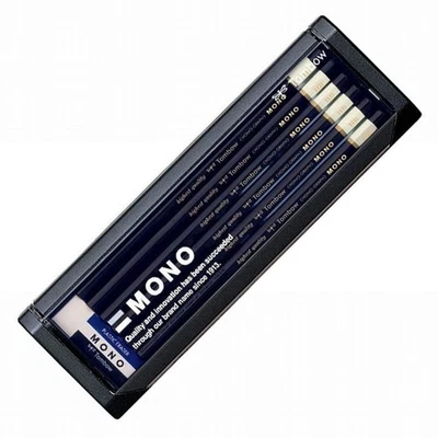 Tombow Japan MONO-HB 12peice High Quality Pencil Drafting Drawing w/Eraser - Image 1 of 4