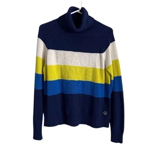 Krimson Klover Damen Small Peace Love Ski Joni Rollkragen blau gelb weiß - Bild 1 von 10