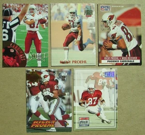Lote de 5 cartas Ricky Proehl Phoenix Cardinals NFL (2) - Imagen 1 de 2