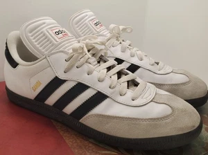 Adidas Hombres Samba Clásico 772109 Blanco Zapatos Informales Tenis Talla 10.5 Limpio - Imagen 1 de 10