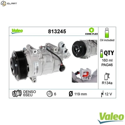 COMPRESSOR AIR CONDITIONING 813245 FOR RENAULT SCENIC/GRAND/III MEGANE/CC 1.9L - Image 1 of 4