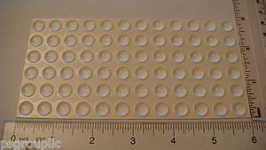50 SELF-ADHESIVE HEMISPHERICAL BUMPER 0.375"  x 0.15" CLEAR BUMPER FEET +SAMPLES - Picture 1 of 3