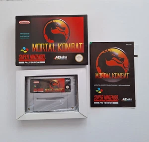Mortal Kombat - Videojuego SNES Super Nintendo - CIB PAL UKV - Coleccionistas - Imagen 1 de 19