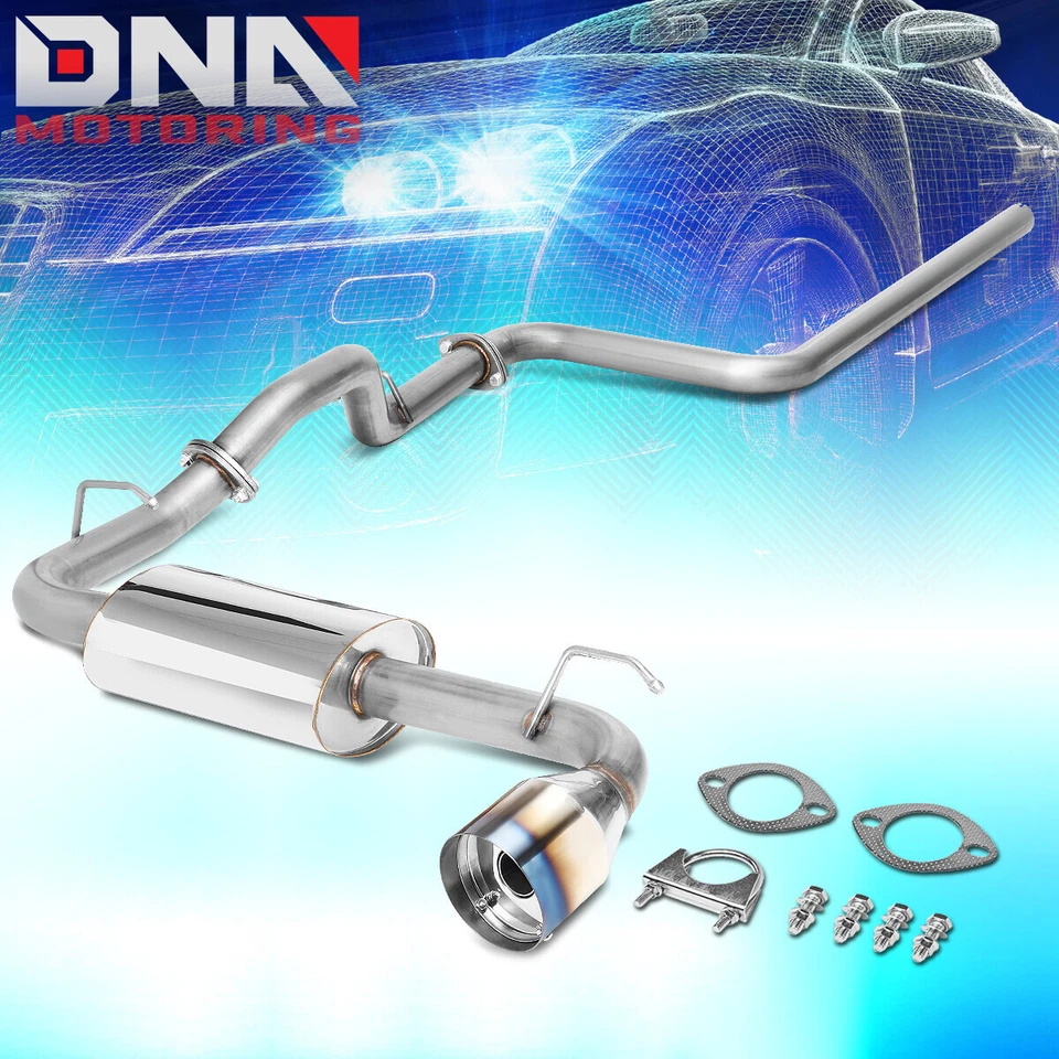 4.75"BURNT TIP STAINLESS STEEL EXHAUST CATBACK SYSTEM FOR 00-05 DODGE NEON 2.0L - Image 1 of 4