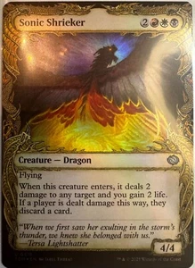 Sonic Shrieker Showcase Foil Uncommon #0318 Tarkir: Dragonstorm - Picture 1 of 1