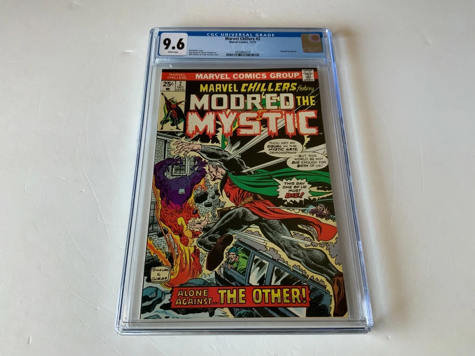 MARVEL CHILLERS 2 CGC 9.6 WHITE PAGES MODRED THE MYSTIC MARVEL COMICS 1975 - Image 1 of 4