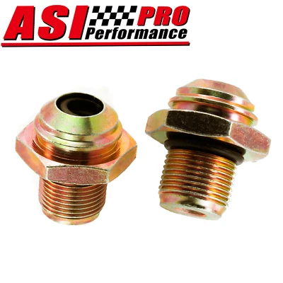 2x Transmission Oil Cooler Connector Fit 2004-2008 Ford F150 11/16-20UNF Male - Image 1 of 4