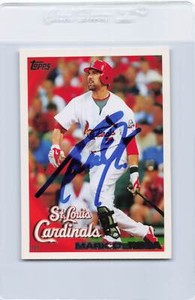 2010 Topps #280 Mark DeRosa Cardinals Signed Auto *J3318