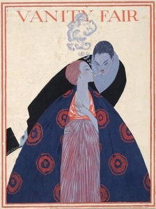 Vanity Fair Cover by Georges LePape – 1919 Art Deco Fashion Illustration Giclee - Picture 1 of 2