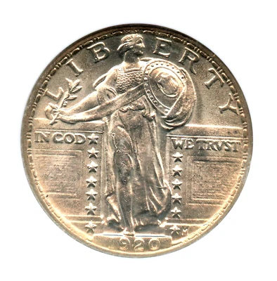 1920 Standing Liberty Quarter, NGC MS64FH - Image 1 of 3