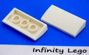 8 LEGO White Curved Slope 2 x 4 x 2/3 Bottom Tubes (88930) - 8 Pieces - Picture 1 of 1