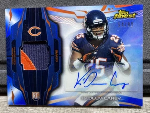 Ka'DEEM CAREY 2014 TOPPS FINEST 54/99 RPA - ROOKIE AUTO 2-CLR PATCH - BEARS  - Picture 1 of 4