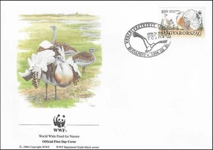 Great Bustard Large Crane Bird Otis Tarda Bird Nature Hungary FDC 1994 - Picture 1 of 1