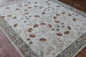 PB Rugs New Handamde Adeline Flower Tufted Woolen Area Rug & Carpet - Picture 1 of 9
