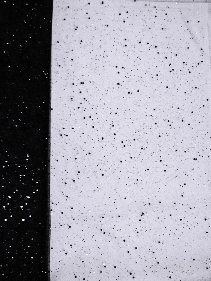 60" Wide Decorative Sparkle Sequin & Glitter Dust on Tulle Fabric By The Yard - Image 1 of 1