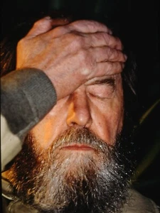 Alexander Solschenizyn - russischer Schriftsteller - Original 35 mm PORTRAIT Folie 1993 - Bild 1 von 2